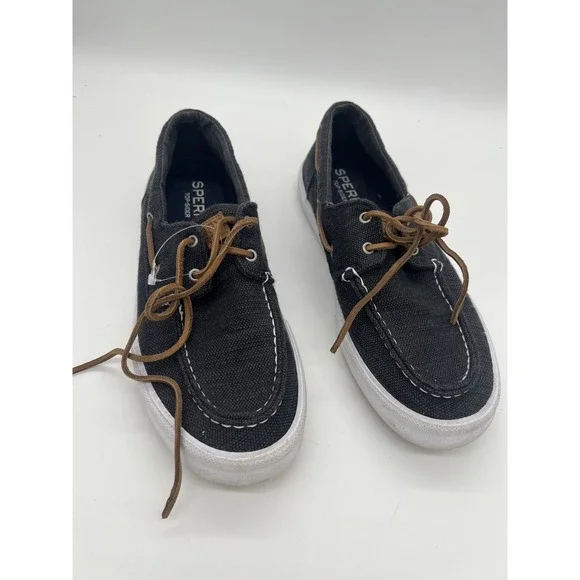 Sperry Top-Sider Men's Canvas Boat Shoes STS19242 Dark Grey US 9 EUR‎ 42