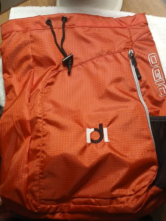 OGIO Red And Black Drawcord Backpack with Black Accents