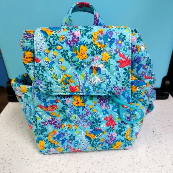 Vera Bradley Disney Little Mermaid Small Backpack NWOT