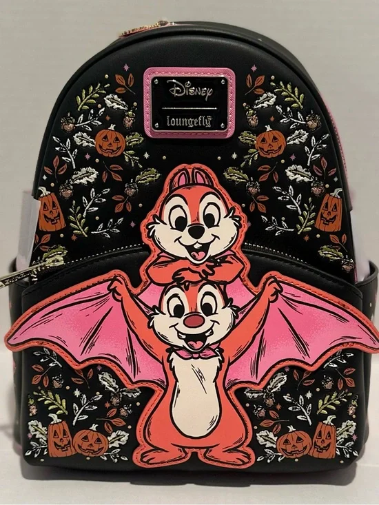 Loungefly Disney NWT Chip & Dale Bat Mini Backpack