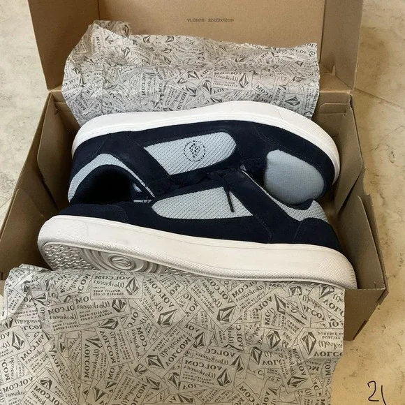 Volcom Evolve EH Navy & Gray Size Men's 9 Wide Composite Toe
