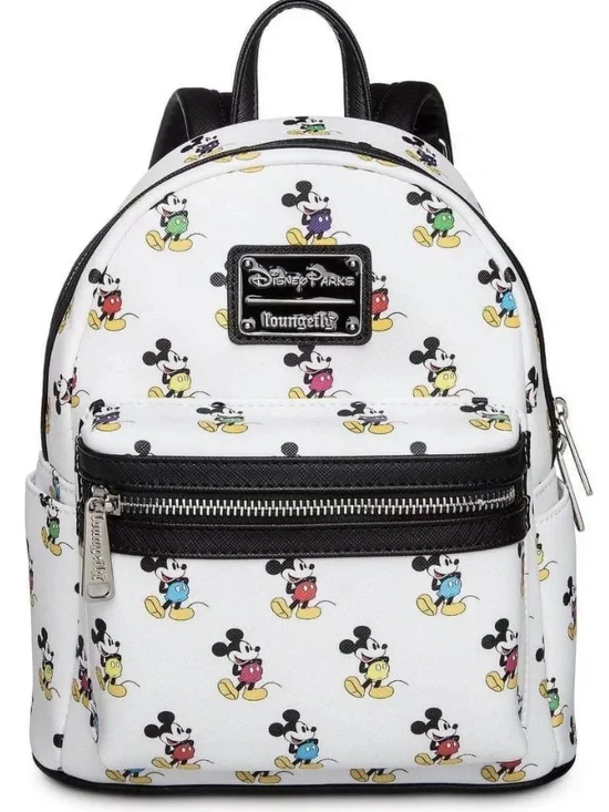 Loungefly Disney Parks Mini Backpack with Colorful Mickey Print