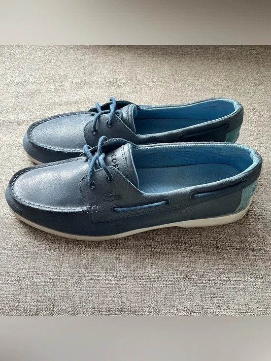 Lacoste Navire Leather Boat Shoes Men’s