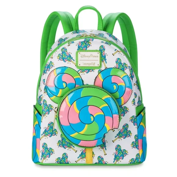 Loungefly Disney Parks Lollipop Swirl Mini Backpack NWT