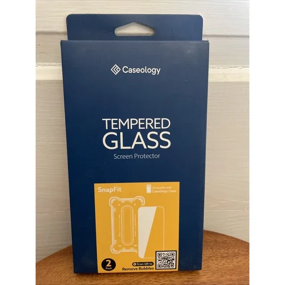 Caseology Tempered Glass Screen Protector‎ 2 pack SnapFit iPhone 15 ProMax