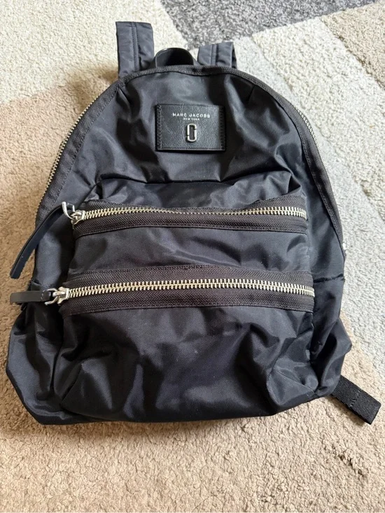 Marc Jacobs Black Nylon The Biker  Large Backpack