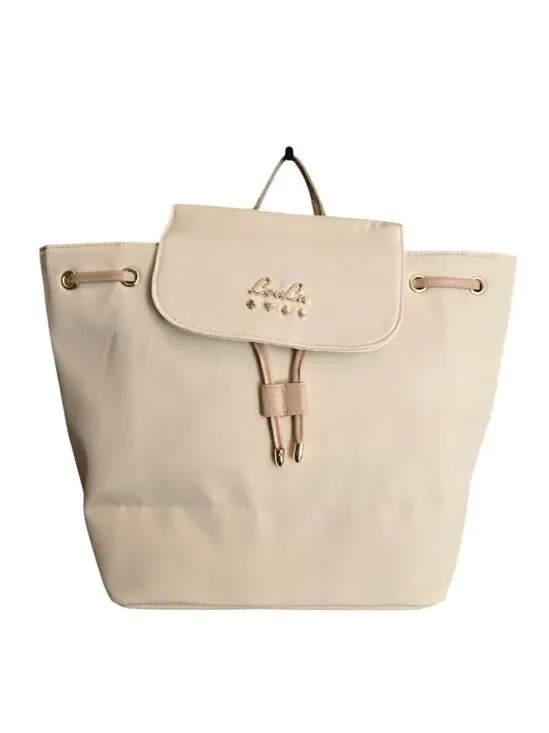 LouLu NWOT Limited Edition Berry Collection Ivory Leatherette Backpack Purse