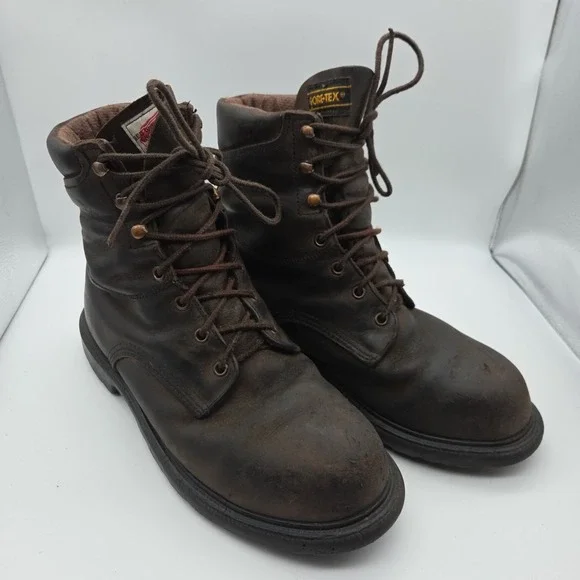 Red Wing Boot 4415 Gore-Tex Vintage 90's‎ Steel Toe PT91 Leather Size 10