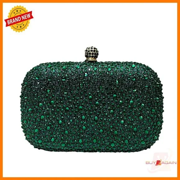 Sparkling Rhinestone Clutch Evening Bag Wedding Party Mini Handbag