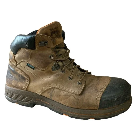 Timberland PRO Mens Composite Toe Boot Sz 13M Anti-Fatigue Waterproof distressed