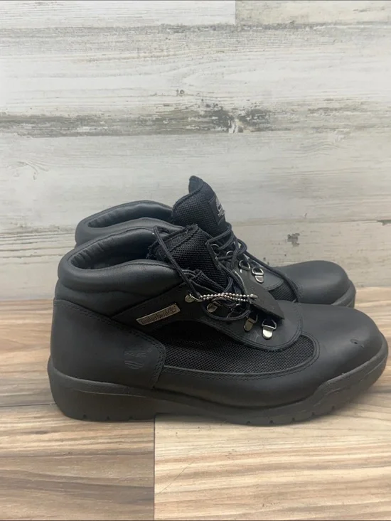 TIMBERLAND MEN'S FIELD BOOT MID BOOT BLACK Size 9m