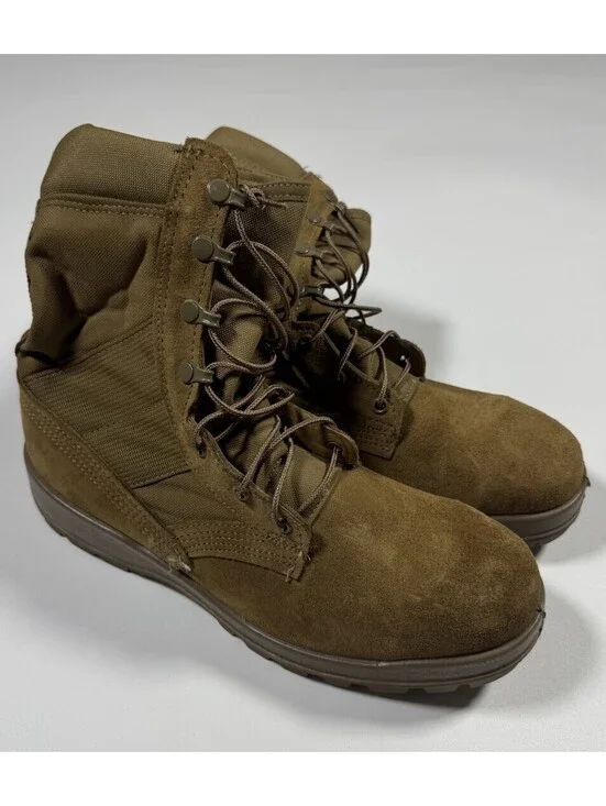 Belleville AFSTC Military Boots 10R Steel Toe Vibram USA Coyote Brown