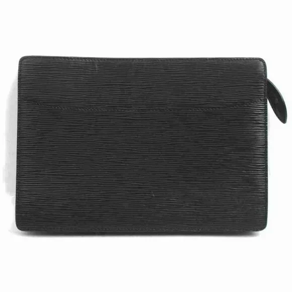 Louis Vuitton Black Epi Pochette Home Envelope