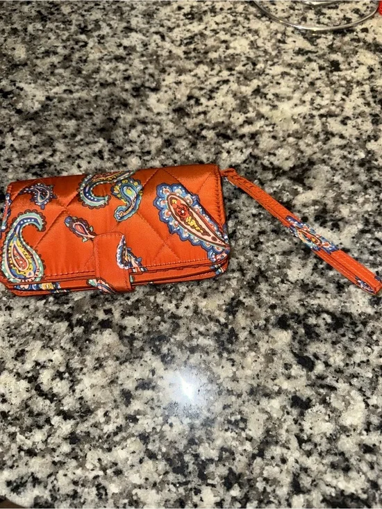 Vera Bradley Women's Outlet Ultralight Phone Wristlet Manor Paisley