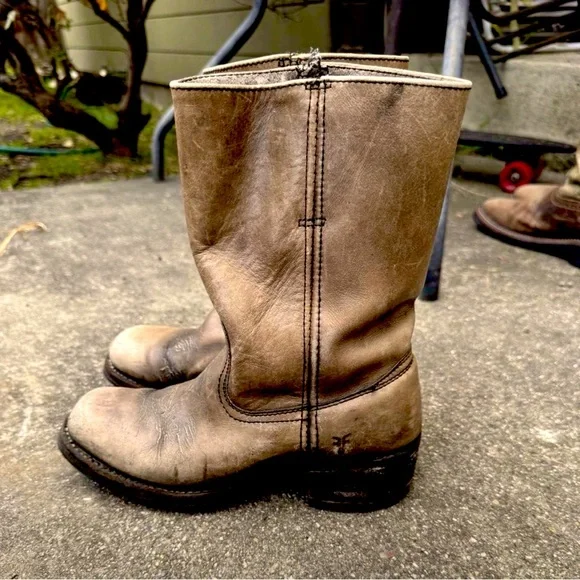 Classic Tan Leather Work Boots