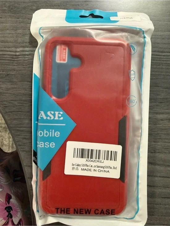 Red Mobile Phone Case for Galaxy S24 Plus - Durable Protection