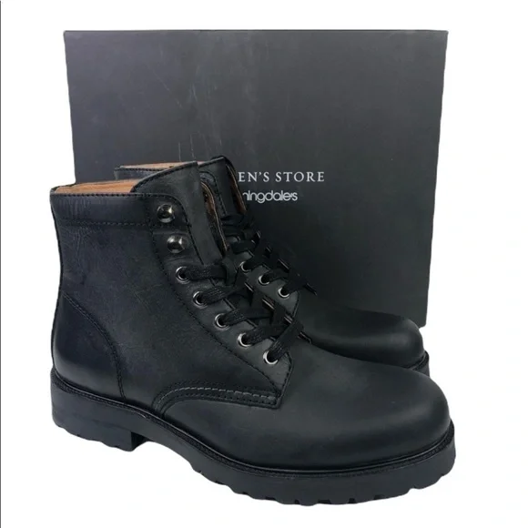Bloomingdales The Mens Store Leather Lace Up Boots