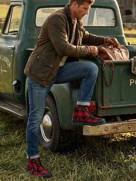 Polo Ralph Lauren Umar Buffalo Plaid Boots