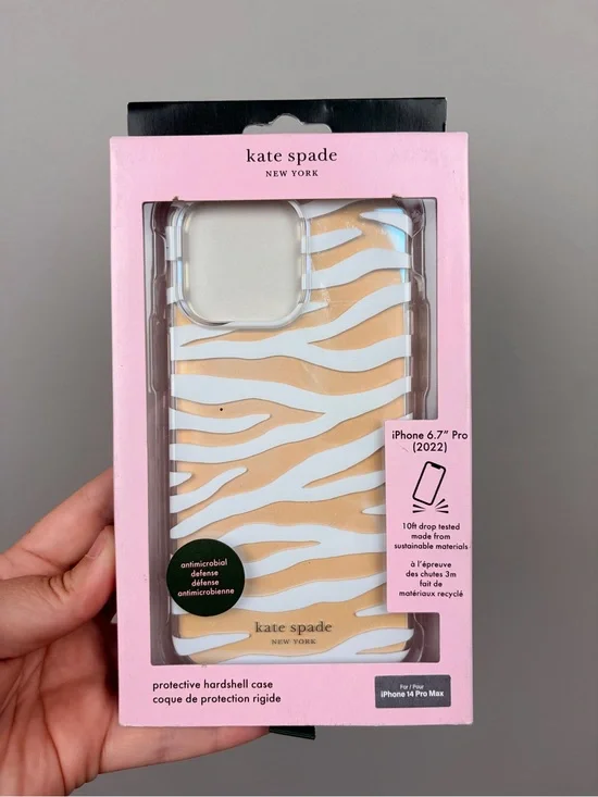 Kate Spade New York iPhone 14 Pro Max Case Zebra Stripe MagSafe Protective