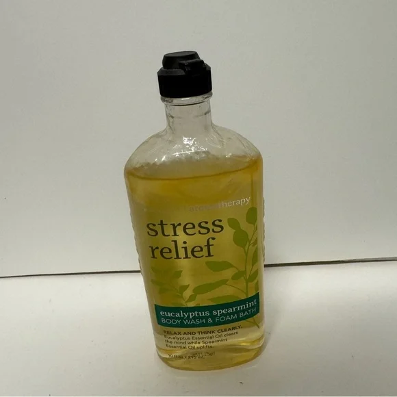 Bath & Body Works Stress Relief Eucalyptus Spearmint Foam Body Wash 10 OZ HTF