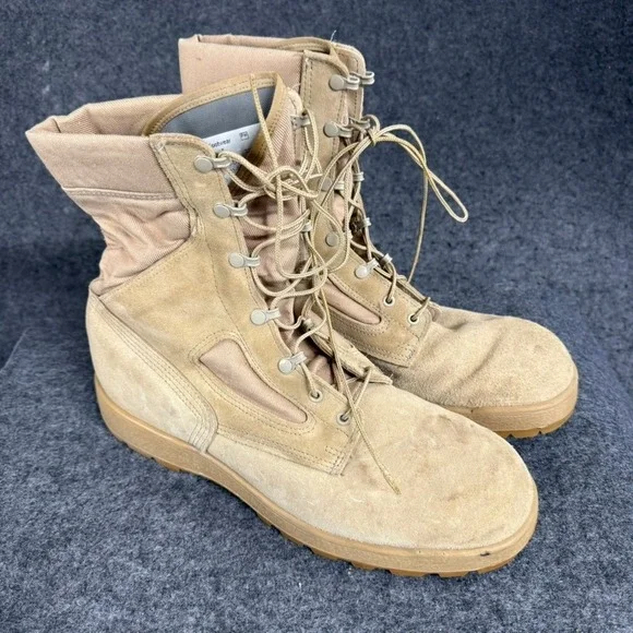 McRae‎ Footwear HW FR BOOT Mens Size 14.5 R Desert Tan Combat Military Vibram