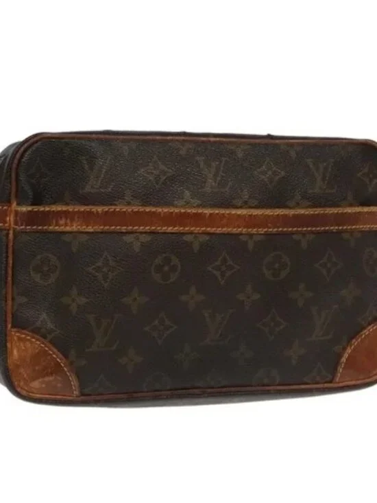 LOUIS VUITTON Monogram Compiegne 28 Clutch Bag M51845 LV Auth 95095