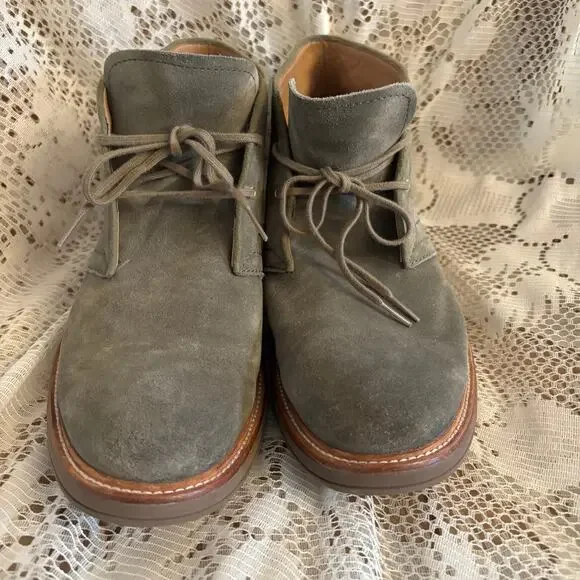 UGG Leighton Men's US 12 Sage Suede Leather Chukka Boots