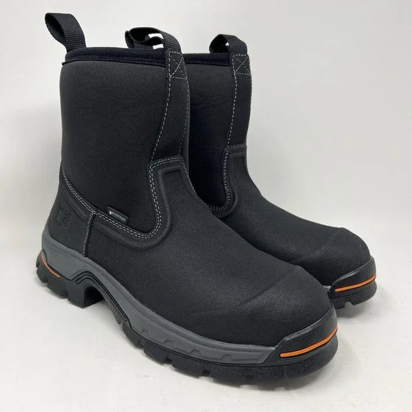 Timberland PRO Men's Size 8M Stockdale Pull On Alloy Safety Toe WP Work Boots