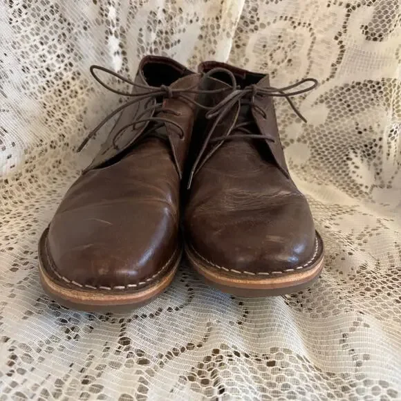Steve Madden Hestonn Men's US 11 Brown Leather Chukka Boots