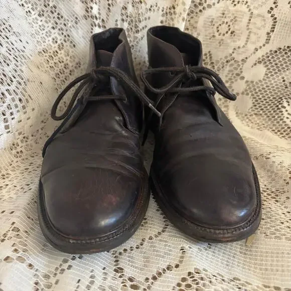 Johnston & Murphy 1850 Men's US 10.5 Dark Brown Leather Chukka Boots