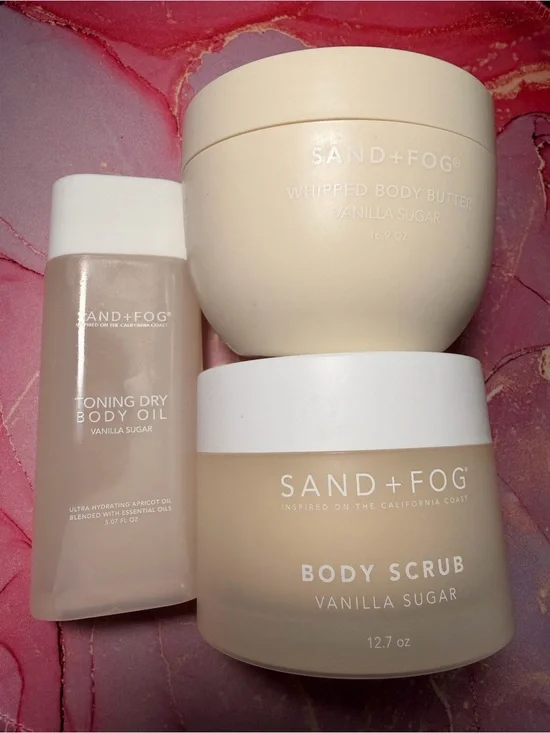 SAND + FOG Vanilla Sugar Body Set in Cream