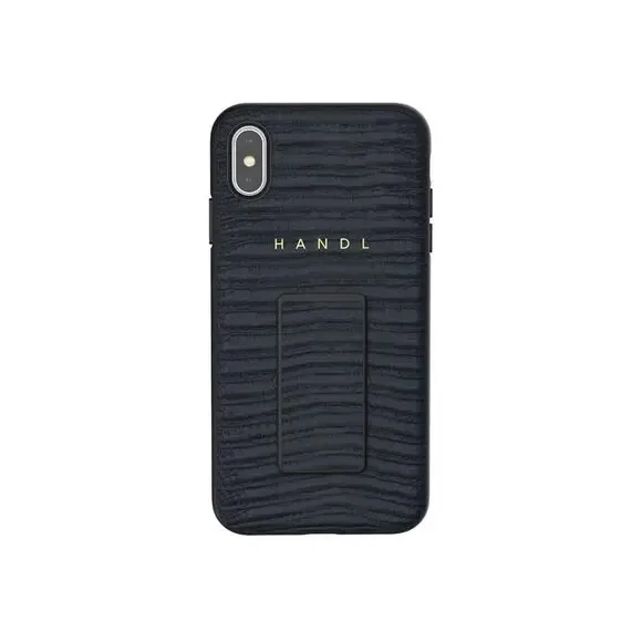 Protective CASE‎ for iPhone Xs MAX - Handle Grip, NAVY CROC