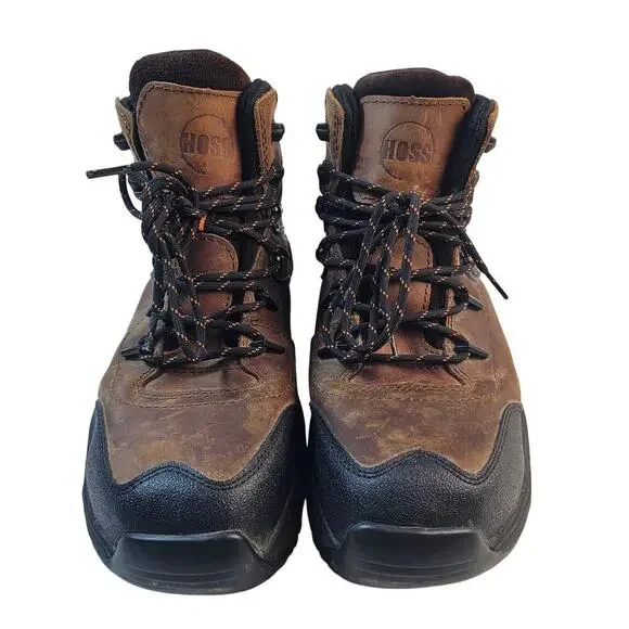 HOSS Stomp Work Boots Waterproof Aluminum Safety Toe 11