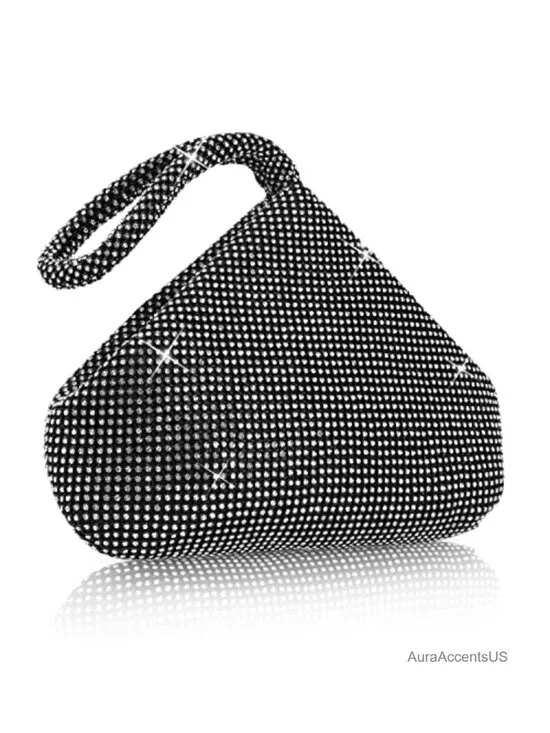 Upgraded Large Rhinestone Wristlet Clutch Purse Evening Bag for Party Wedding