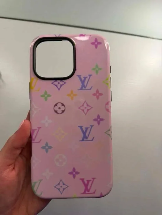 Pink Designer Monogram iPhone Case - IPHONE 16 PRO MAX