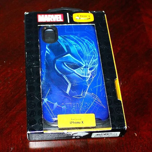 Black Panther iPhone X Case - OtterBox Symmetry - Marvel Avengers