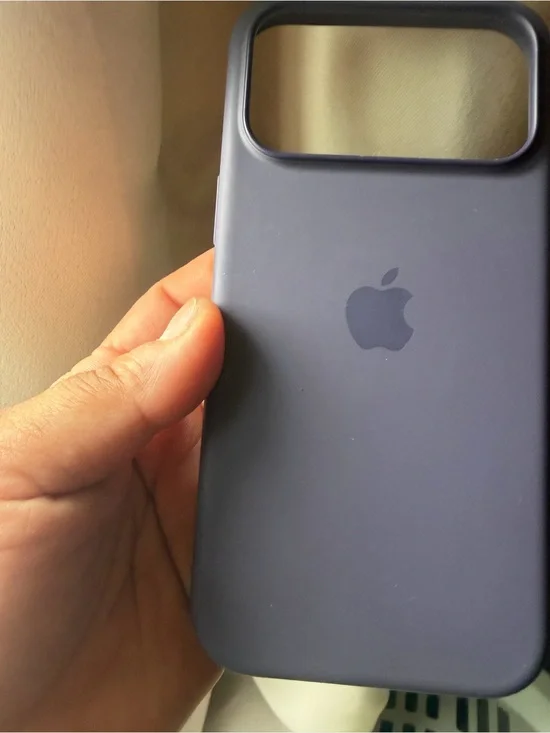 Apple Silicone iPhone Case in purple fog