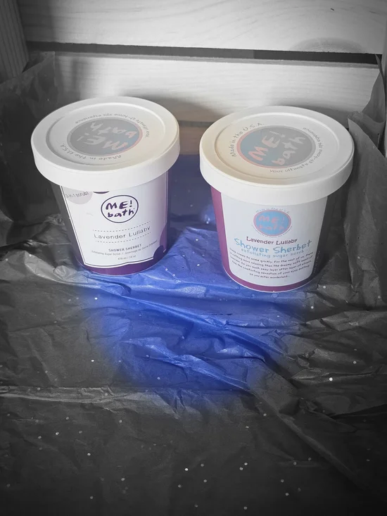ME! Bath Lavender Lullaby Shower Sherbet Sugar Scrub Duo - 16 oz Tubs (Set of 2)