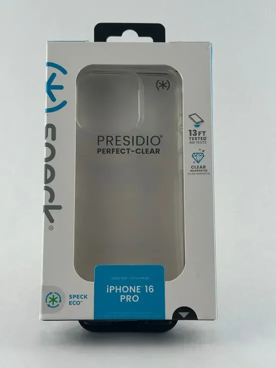 Speck Presidio Perfect-Clear iPhone 16 Pro Case NWT