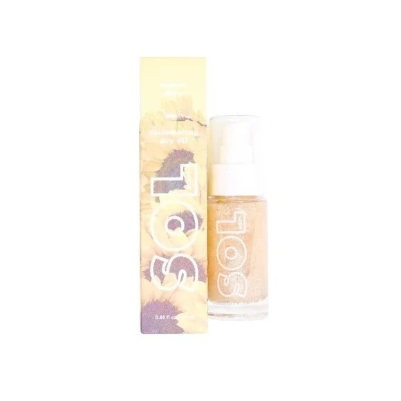 SOL Body - Shimmering Dry Oil - Lemon‎ Drop - .88 oz / 26 ml