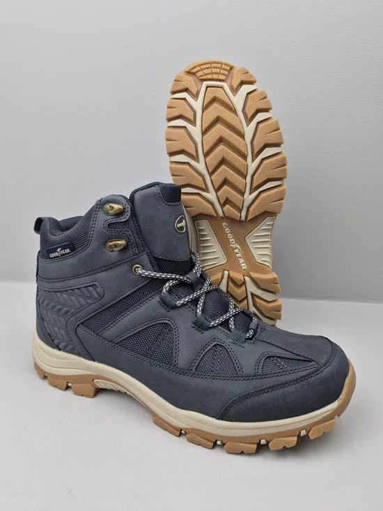 New Goodyear Men's Teton Outdoor Hiker Work Boots Navy Size 11