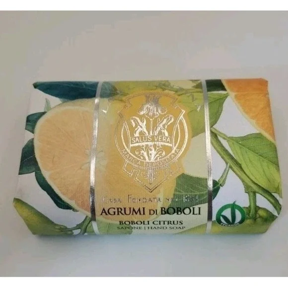 La Florentina Boboli Citrus Sculpted  Soap Natural Ingredients‎ Italy 7oz 200g