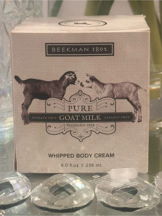 NEW Beekman 1802 PURE GOAT MILK WHIPPED BODY CREAM SENSITIVE SKIN FRAGRANCE FREE