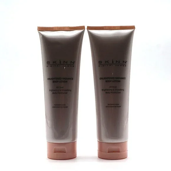 2x‎ Skinn Enlightened Radiance Body Lotion Dimitri James NEW Sealed