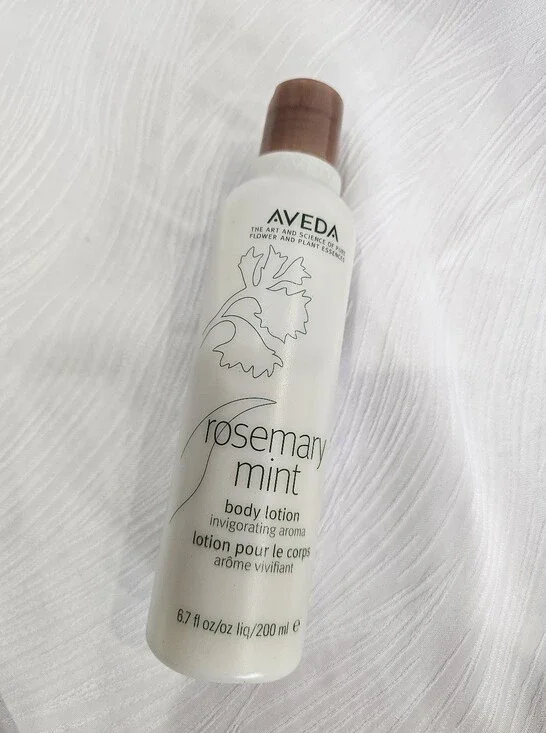 AVEDA Rosemary Mint Body Lotion 6.7 oz with FREE Tea Set