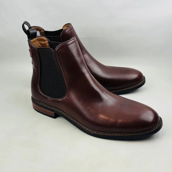 Tommy Hilfiger Vitus Chelsea Boot Mens 11 Brown Pull On Ankle Boots TMVITUS2