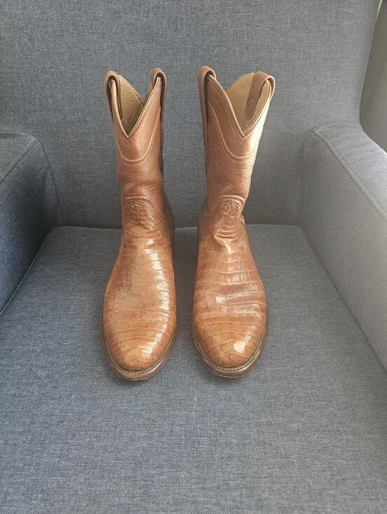 Mens Tecovas Crocodile, The Marshall Boots Size 8.5