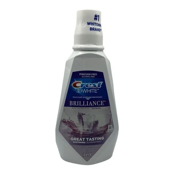 Crest 3D White Brilliance Mouthwash (33.8 fl‎ oz) - Clean Mint Whitening