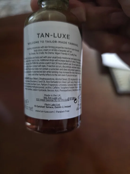 TAN-LUXE Tanning Concentrate - Amber Brown Bottle