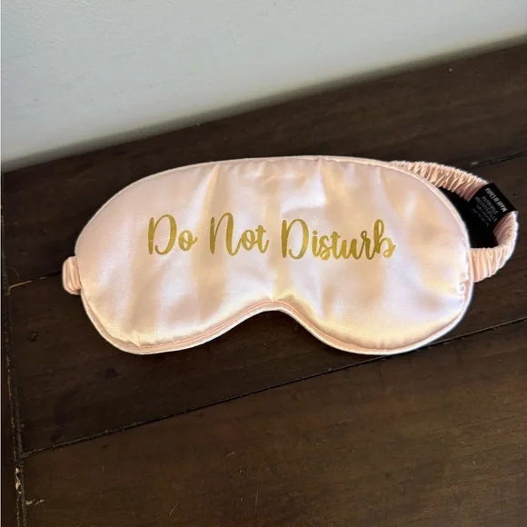 Silky 'Do Not Disturb' Pink Sleep Mask - Women Bath & Body